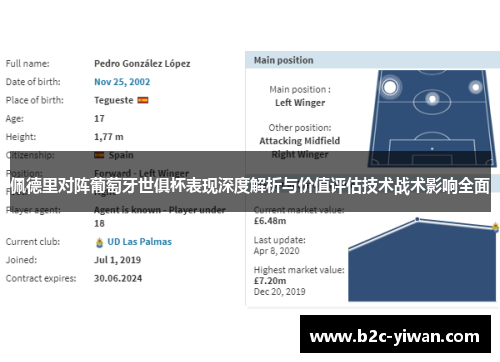 佩德里对阵葡萄牙世俱杯表现深度解析与价值评估技术战术影响全面